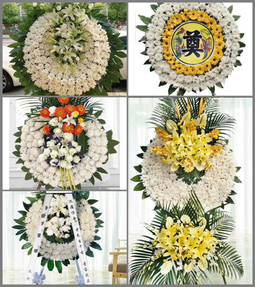 黑龙江齐齐哈尔富裕县富海镇花圈速递